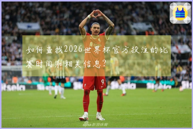 如何查找2026世界杯官方投注的比赛时间和相关信息?